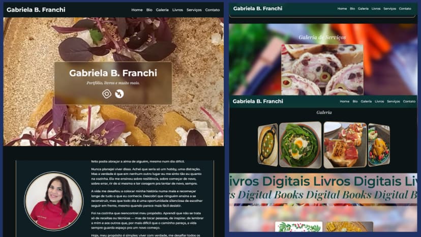 Portfolio GB.Franchi mostrando imagenes de sus servicios y productos